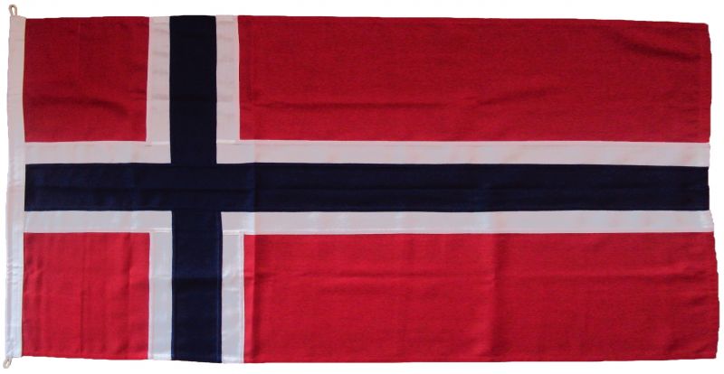 0.75yd 27x13.5in 68x34cm Norway Flag